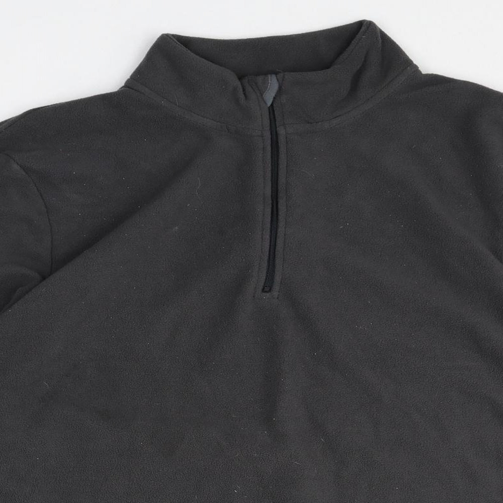 Avenue Mens Grey Polyester Pullover Sweatshirt Size L