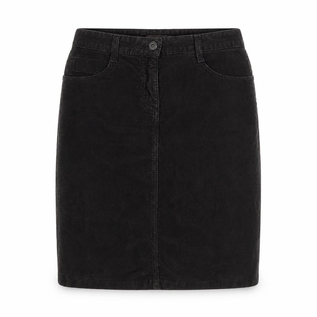 John Lewis Womens Brown Cotton Straight & Pencil Skirt Size 8 Zip