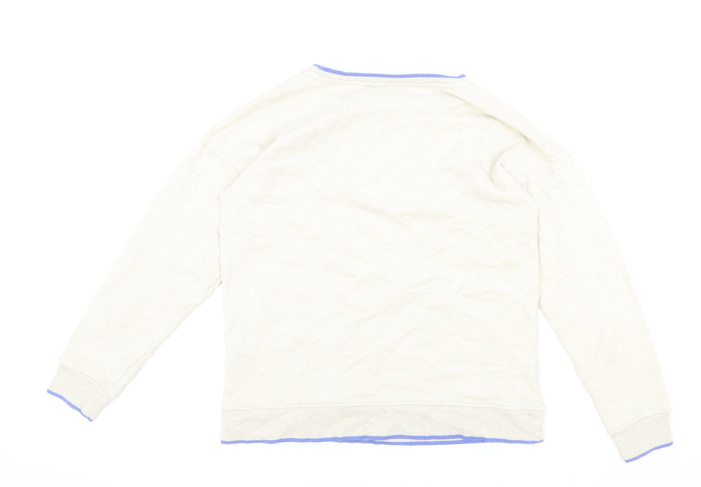 NEXT Womens Beige Cotton Pullover Sweatshirt Size M Pullover - Sunset