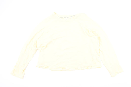 Marks and Spencer Womens Orange Cotton Pullover Sweatshirt Size 18 Pullover