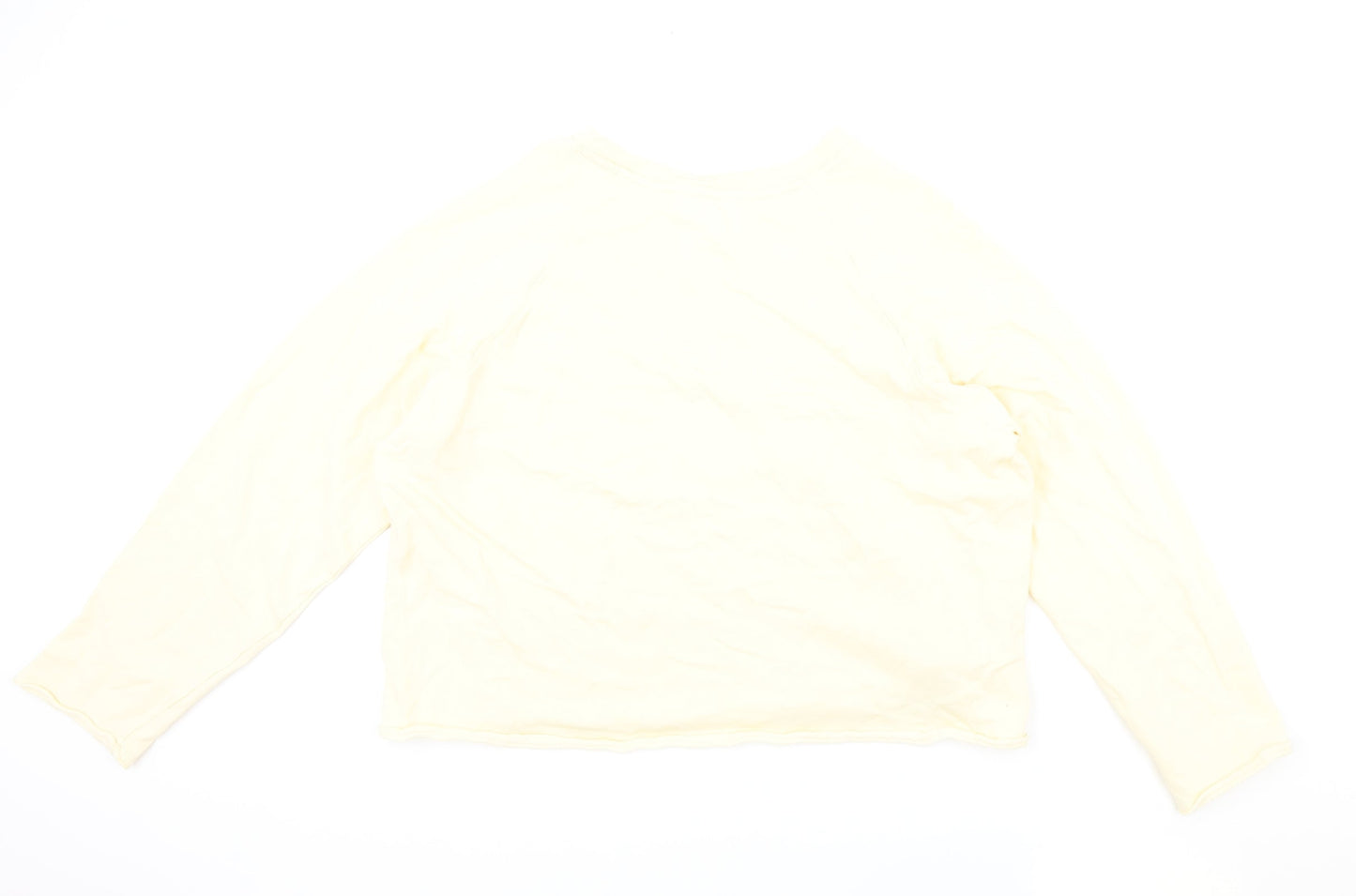 Marks and Spencer Womens Orange Cotton Pullover Sweatshirt Size 18 Pullover