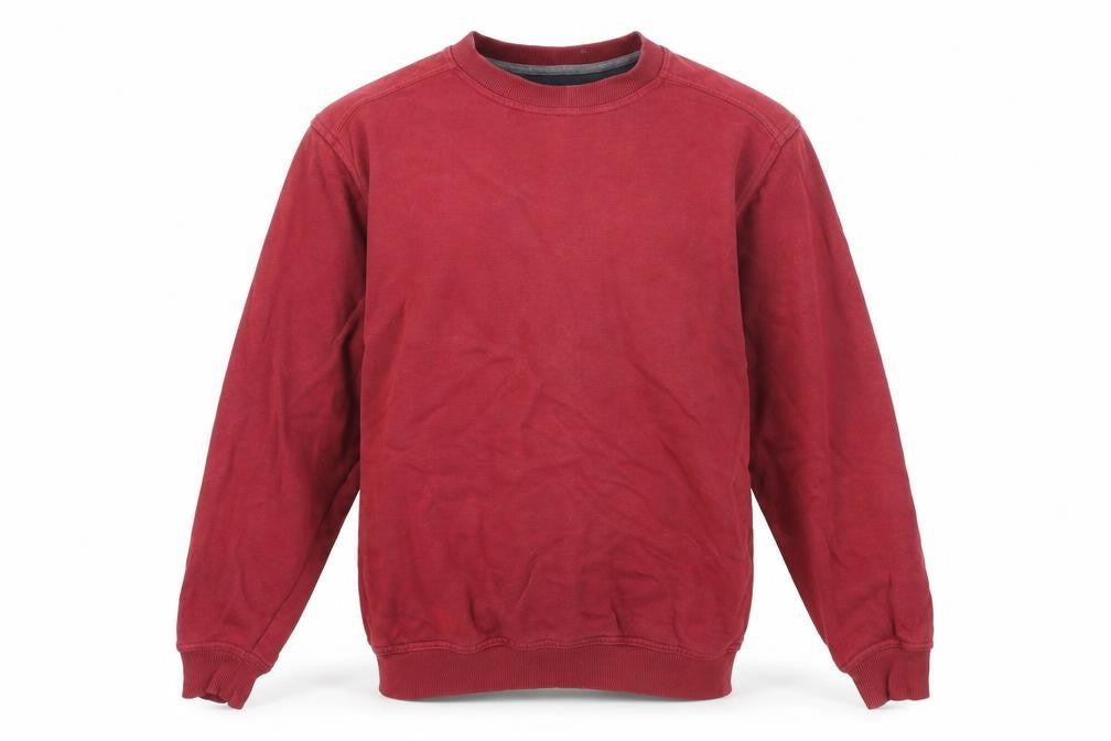 EWM Mens Red Cotton Pullover Sweatshirt Size S