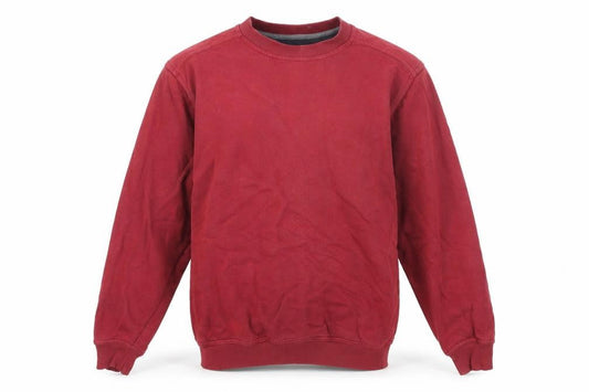 EWM Mens Red Cotton Pullover Sweatshirt Size S