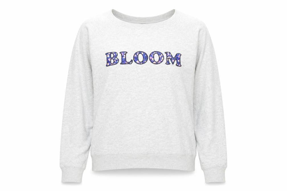 Marks & Spencer Womens Grey Cotton Pullover Sweatshirt Size 12 Pullover - Bloom