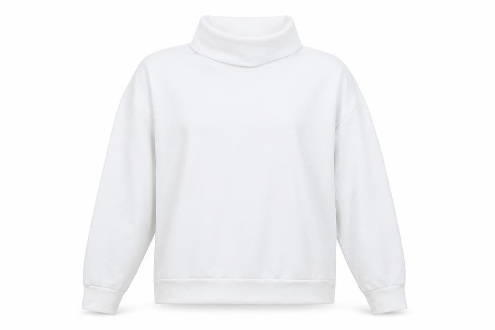 PRETTYLITTLETHING Womens White Cotton Pullover Sweatshirt Size 12 Pullover