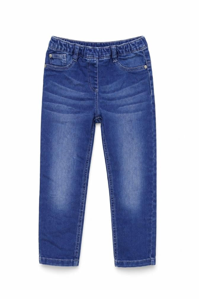 Next Girls Blue Cotton Skinny Jeans Size 9 Years Regular