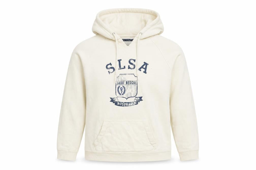 Between the flags Womens White Cotton Pullover Hoodie Size 10 Pullover - SLSA