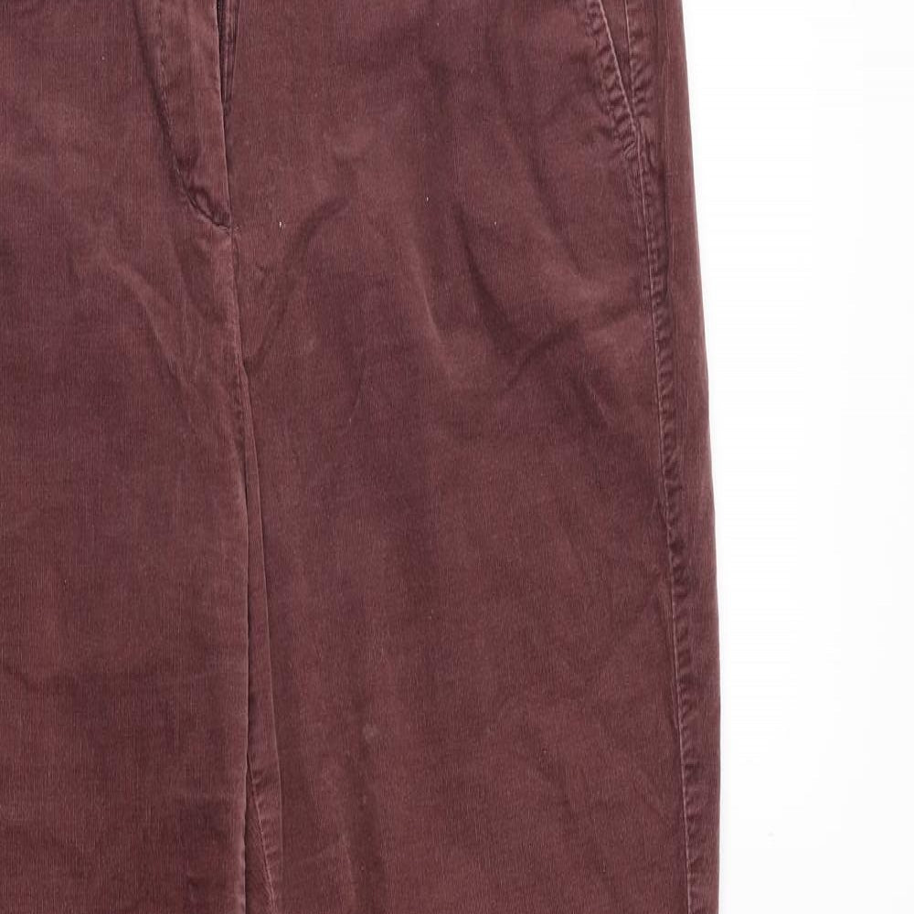 Gerry Weber Womens Pink Cotton Trousers Size 34 Regular Button