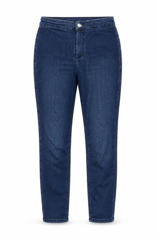 Topshop Womens Blue Cotton Skinny Jeans Size 30 in Slim Zip