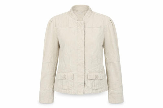 Select Womens Beige Jacket Size 10 Button