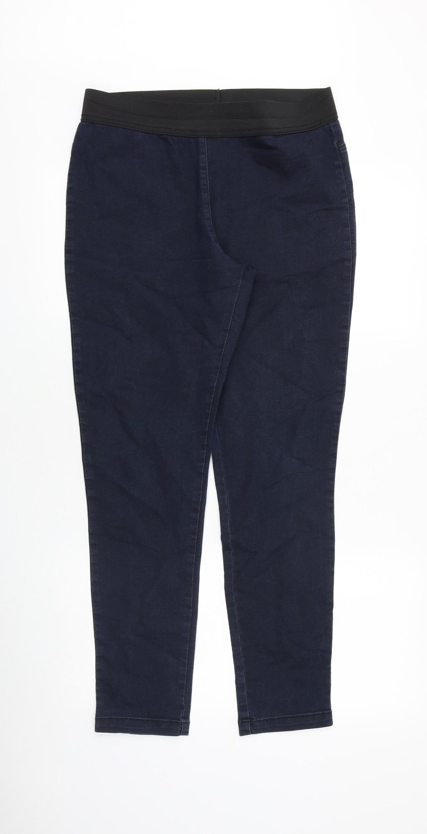 Preworn Womens Blue Cotton Jegging Jeans Size 31 in Slim