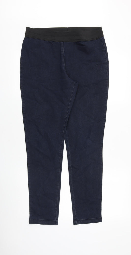 Preworn Womens Blue Cotton Jegging Jeans Size 31 in Slim