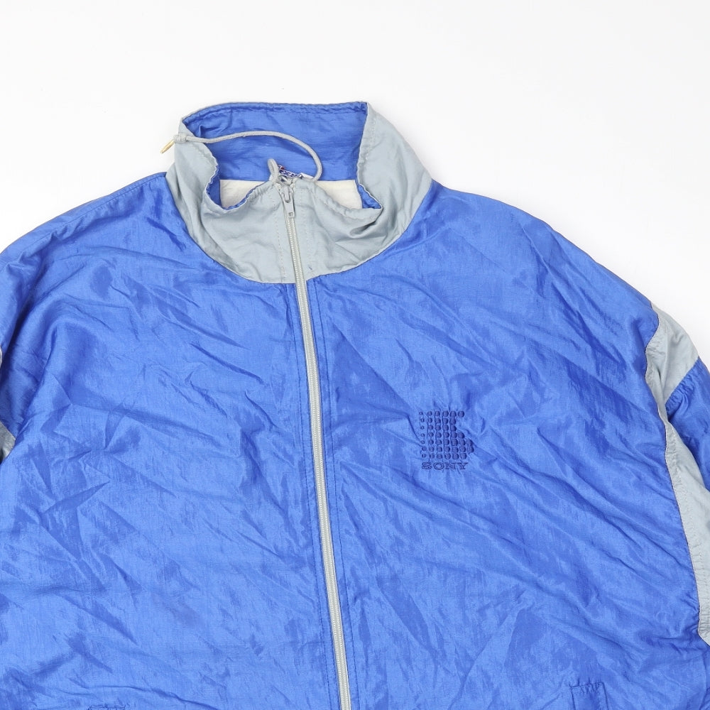 Sony Mens Blue Jacket Size XL Zip