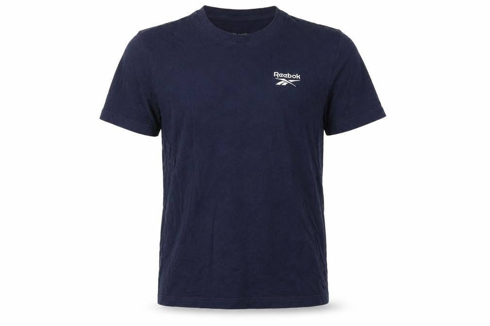 Reebok Mens Blue Polyester T-Shirt Size S Round Neck