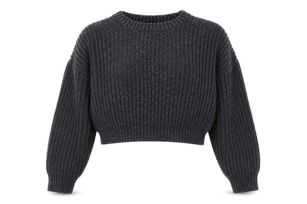 BDG Womens Grey Round Neck Acrylic Pullover Jumper Size M