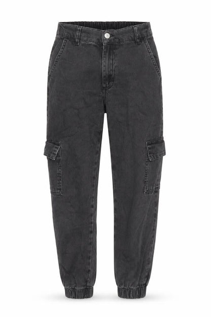 Denim & Co. Womens Grey Cotton Tapered Jeans Size 6 Regular Zip