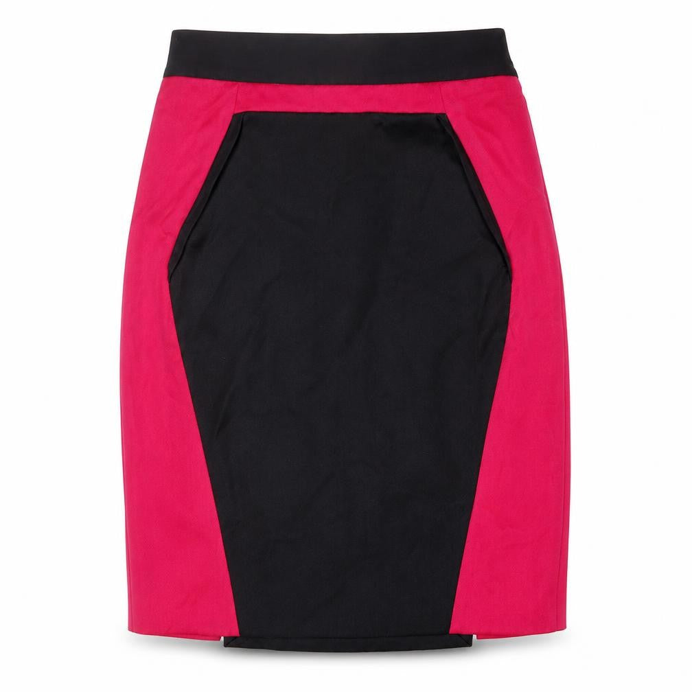 Sub-Couture Womens Multicoloured Polyester Straight & Pencil Skirt Size 12 Zip