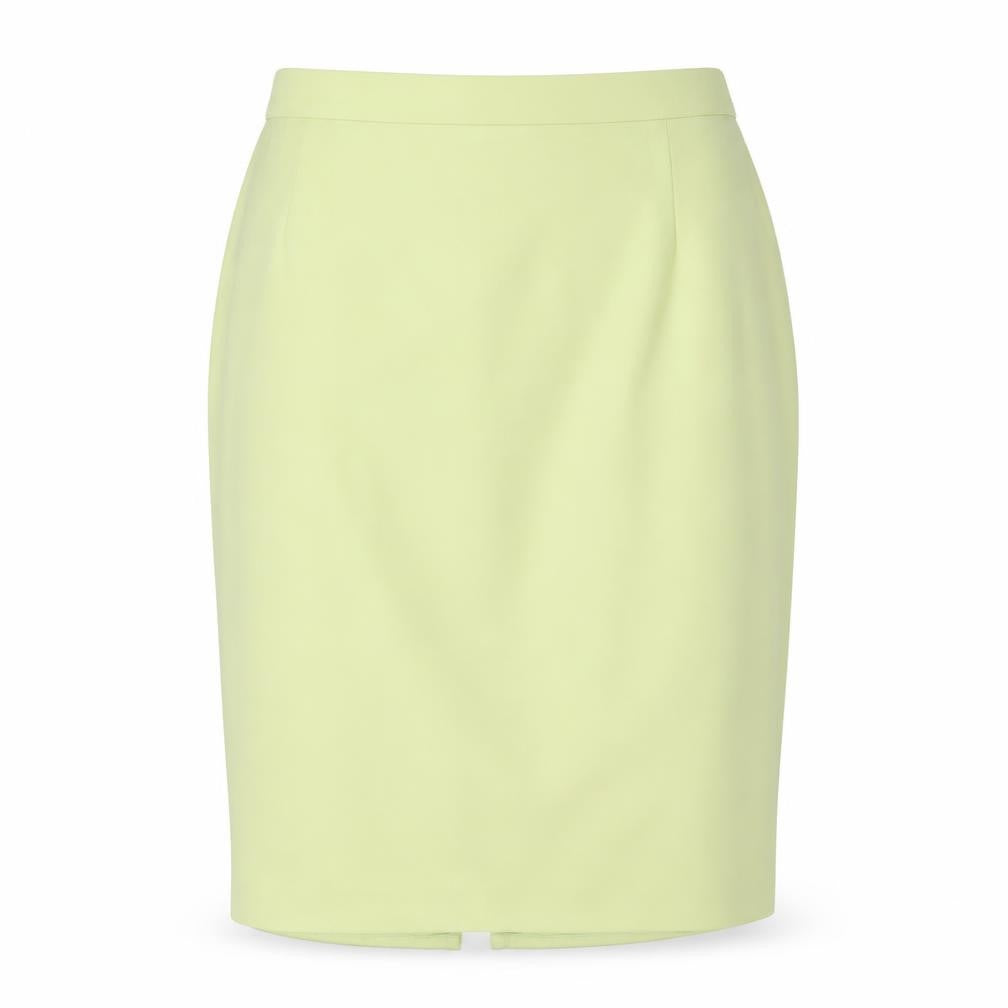 Hermann Lange Womens Green Polyester Straight & Pencil Skirt Size 14 Zip