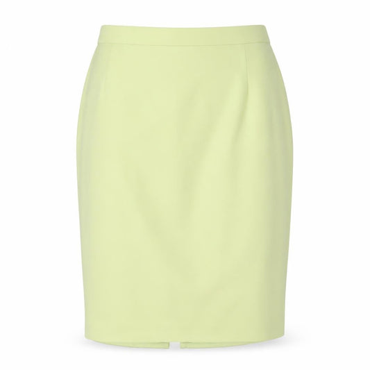 Hermann Lange Womens Green Polyester Straight & Pencil Skirt Size 14 Zip