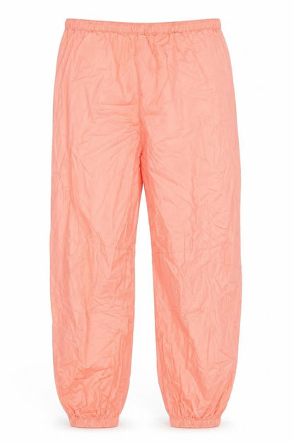 Denim & Co. Womens Pink Cotton Trousers Size XS Regular Drawstring