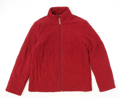 Maine New England Womens Red Jacket Size 12 Zip