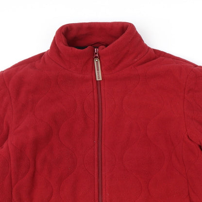 Maine New England Womens Red Jacket Size 12 Zip