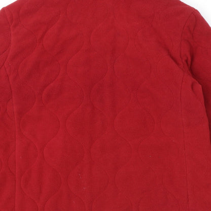 Maine New England Womens Red Jacket Size 12 Zip