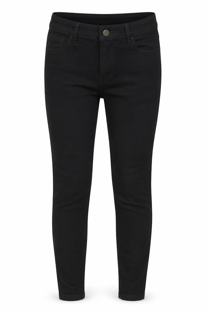 66 Girls Girls Black Cotton Jegging Jeans Size L Regular Zip