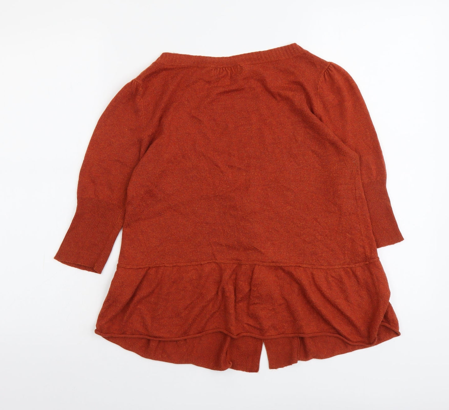 River Island Womens Red Scoop Neck Viscose Cardigan Jumper Size 10