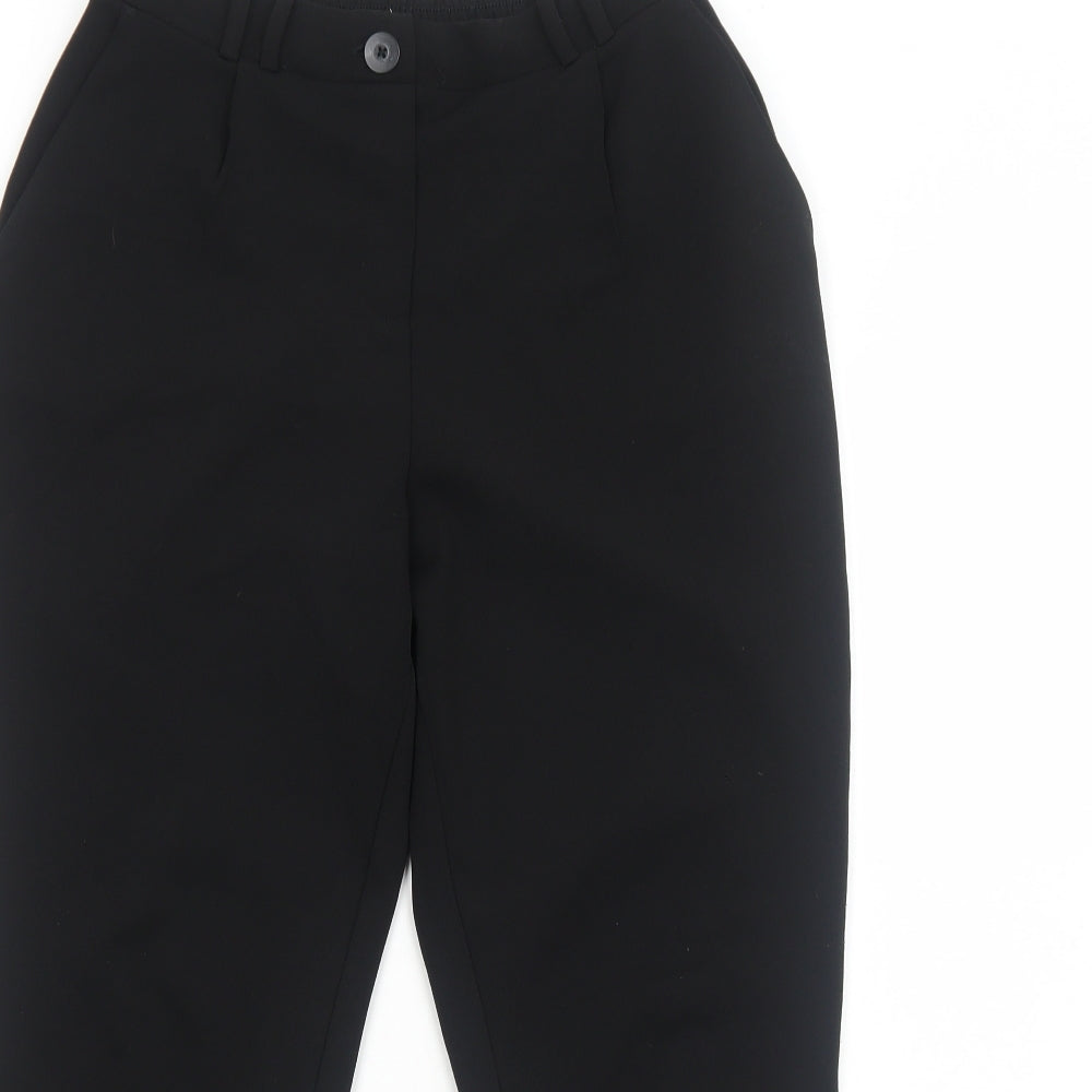 Terranova Womens Black Polyester Trousers Size S Regular Zip