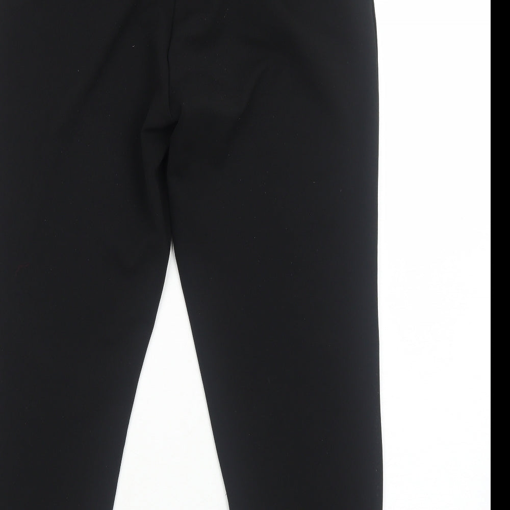 Terranova Womens Black Polyester Trousers Size S Regular Zip