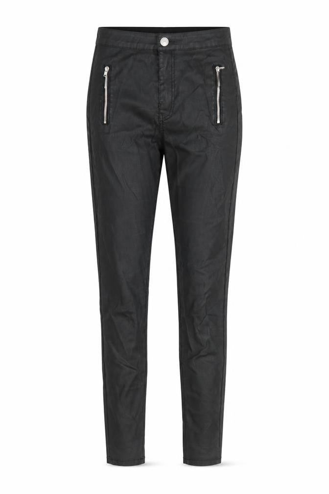 Missguided Womens Black Cotton Trousers Size 8 Regular Zip