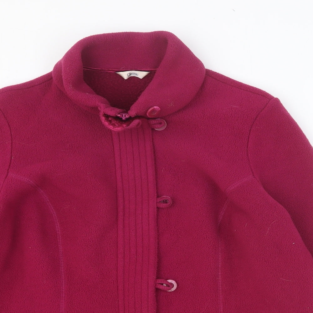 Marks & Spencer Womens Purple Jacket Size 14 Zip