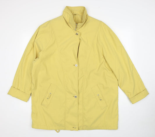 Telemac Womens Yellow Jacket Size 2XL Zip