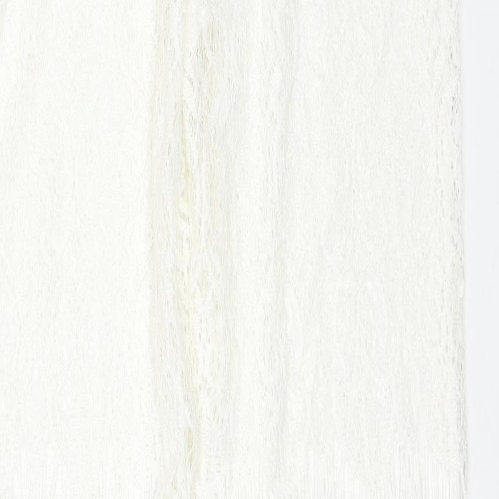 Preworn Womens White Cotton Trousers Size L Regular
