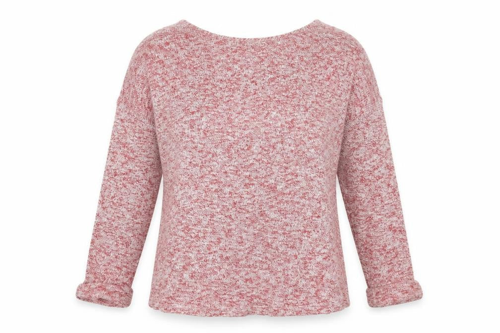 ASOS Womens Red Scoop Neck Cotton Pullover Jumper Size 8