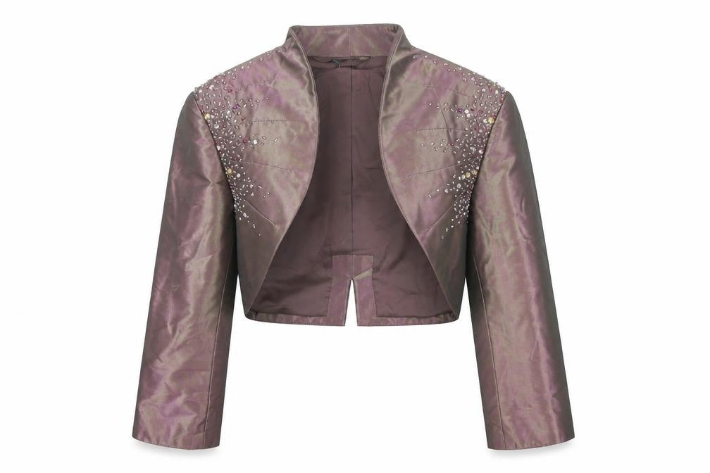 John Charles Womens Purple Jacket Blazer Size S