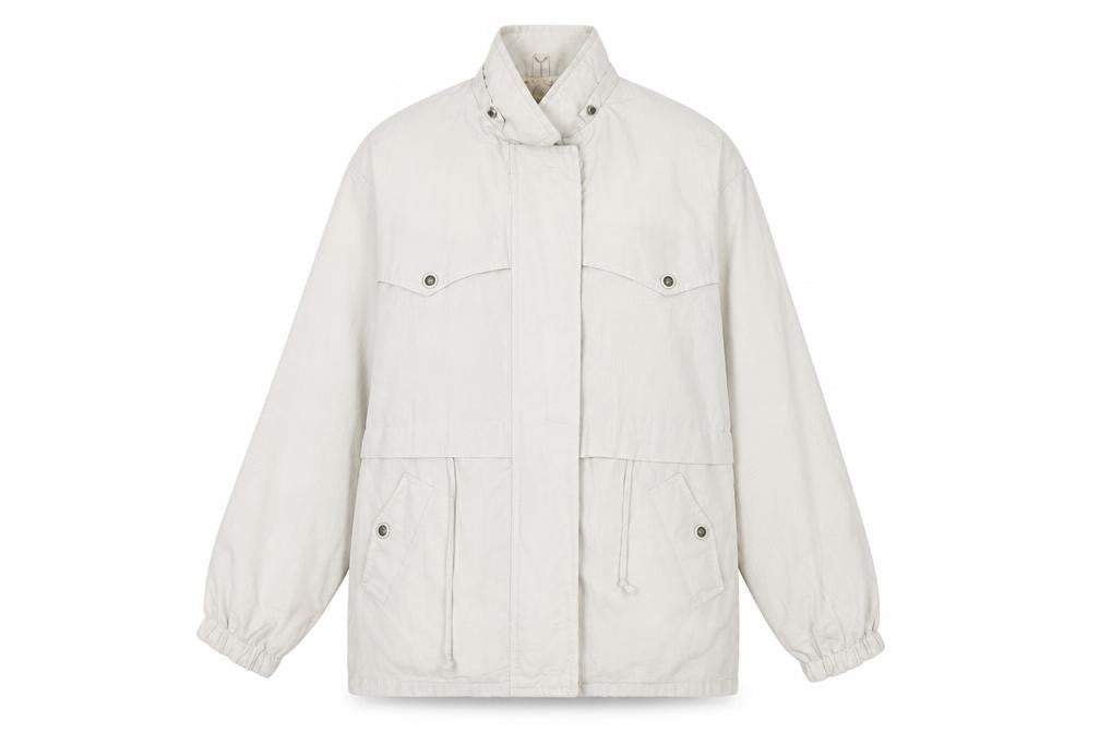Buccini Womens White Jacket Size 8 Zip