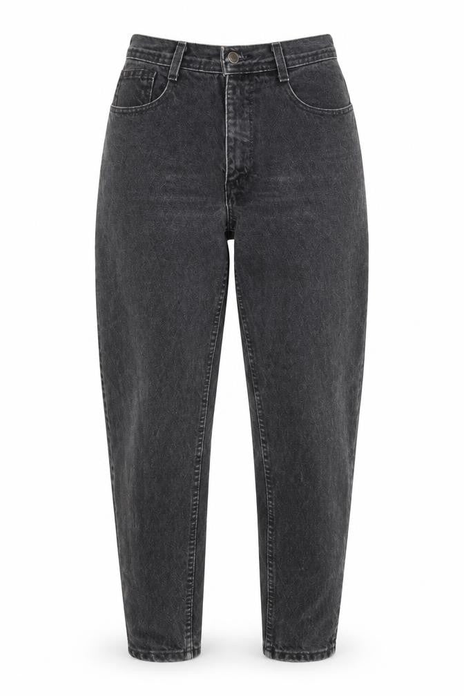 Santana Womens Grey Cotton Tapered Jeans Size 28 L28 in Regular Zip
