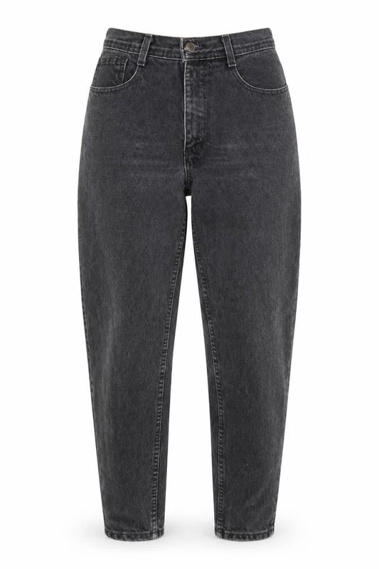 Santana Womens Grey Cotton Tapered Jeans Size 28 L28 in Regular Zip