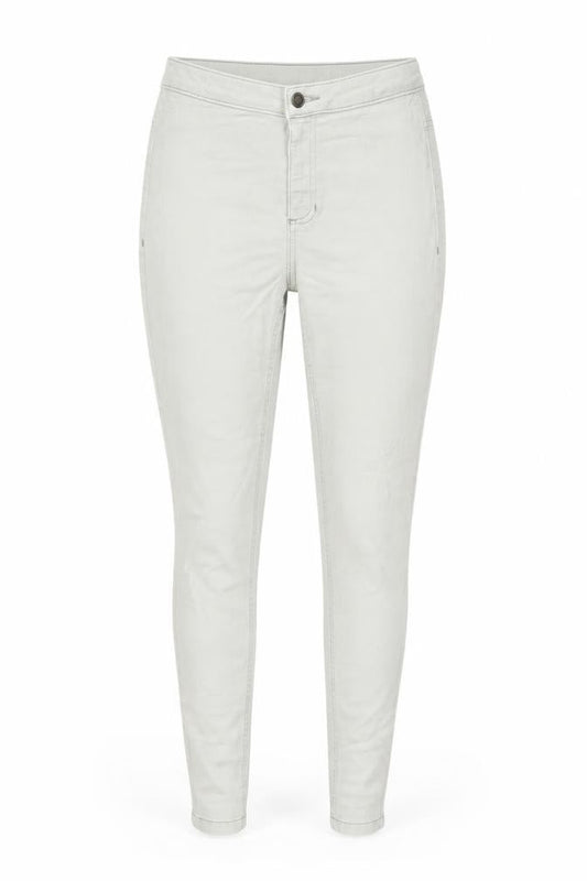 Marks & Spencer Womens Beige Cotton Skinny Jeans Size 12 L26 in Regular Button