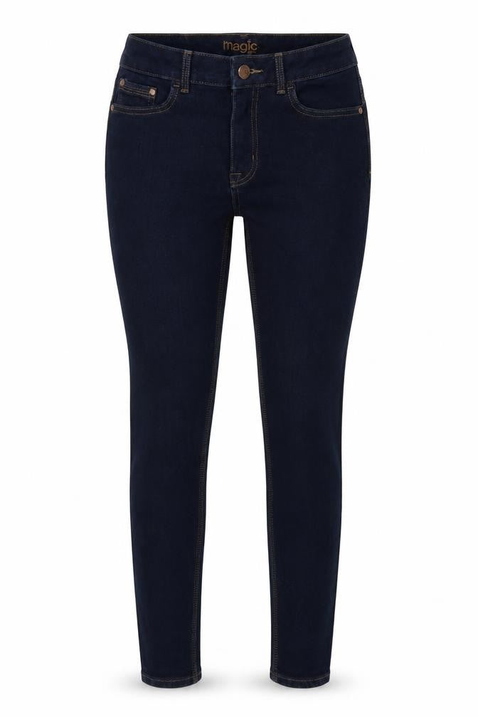 Marks & Spencer Womens Blue Cotton Skinny Jeans Size 26 in L28 in Regular Button