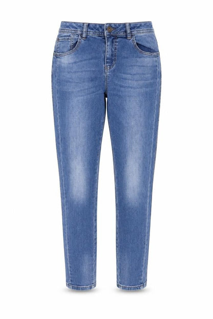 Only Womens Blue Cotton Tapered Jeans Size M L29 in Regular Button