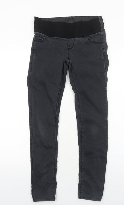 Topshop Womens Black Cotton Jegging Jeans Size 8 Regular