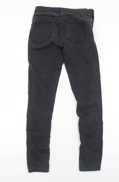 Topshop Womens Black Cotton Jegging Jeans Size 8 Regular