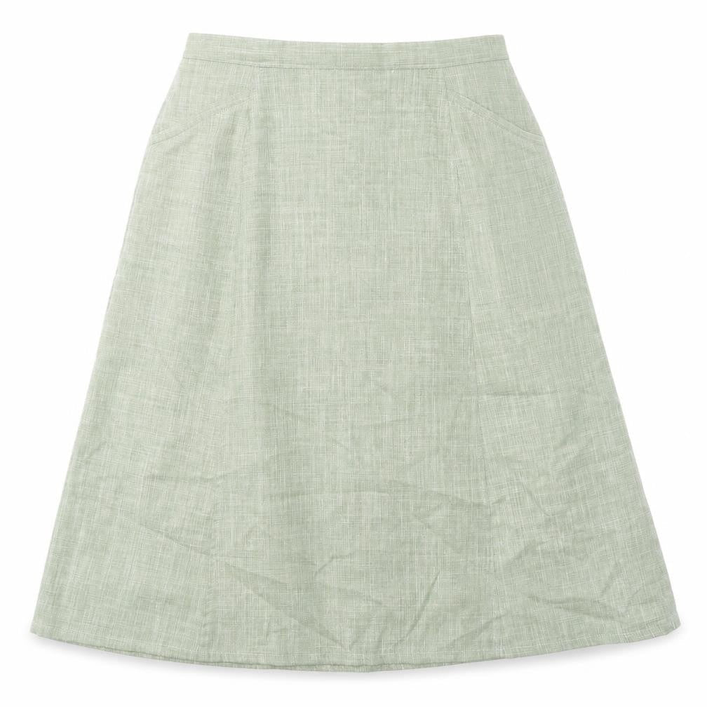 Cotswold Womens Green Polyester A-Line Skirt Size 14 Zip