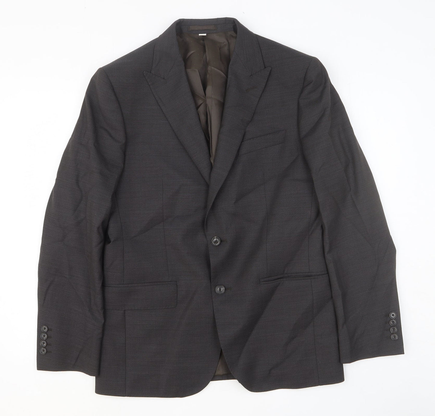 Marks and Spencer Mens Grey Wool Jacket Suit Jacket Size 40 Regular