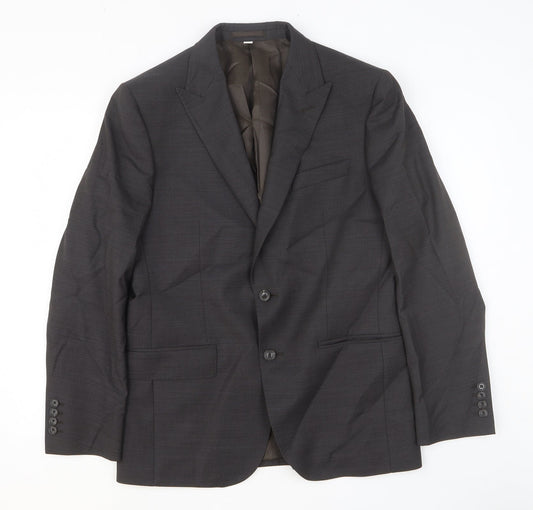Marks and Spencer Mens Grey Wool Jacket Suit Jacket Size 40 Regular