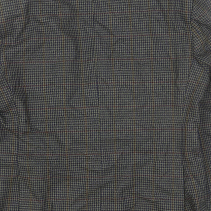 Preworn Mens Multicoloured Geometric Polyester Jacket Blazer Size 42 Regular