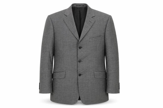 Savile Row Mens Grey Wool Jacket Suit Jacket Size 44 Regular